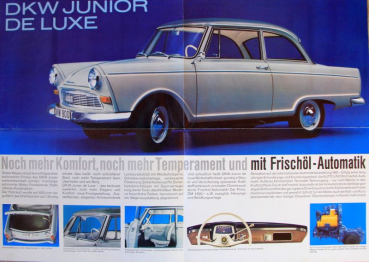 Preview: DKW F11 Junior Modellprogramm 1961 Automobilprospekt (10334)